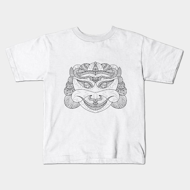 Barong ornament decorative Kids T-Shirt by Ockoaries